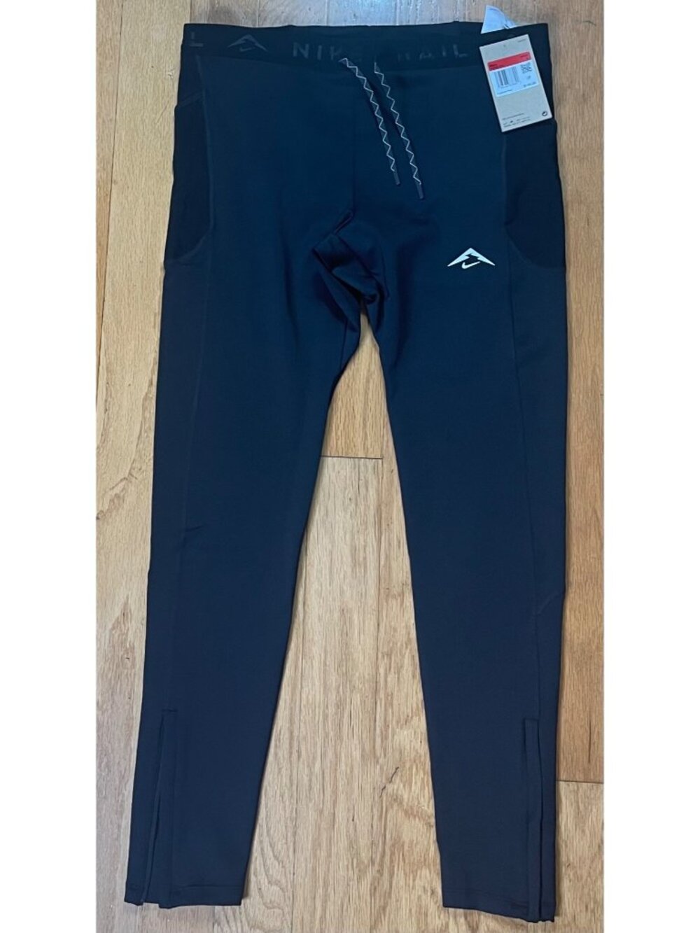 Nike Dri-Fit ADV Lunar Ray Trail Black Running Tights HV2662-010, Men’s L - NWT